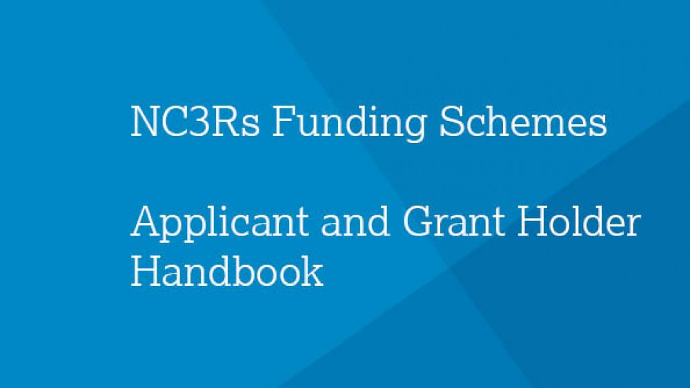 NC3Rs申请人及基金持有人手册封面